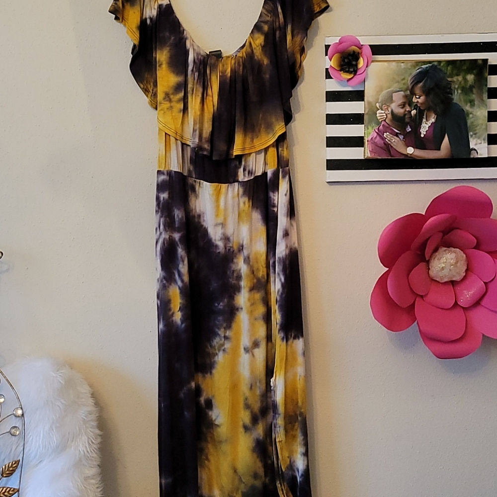 Tye dye maxi dress